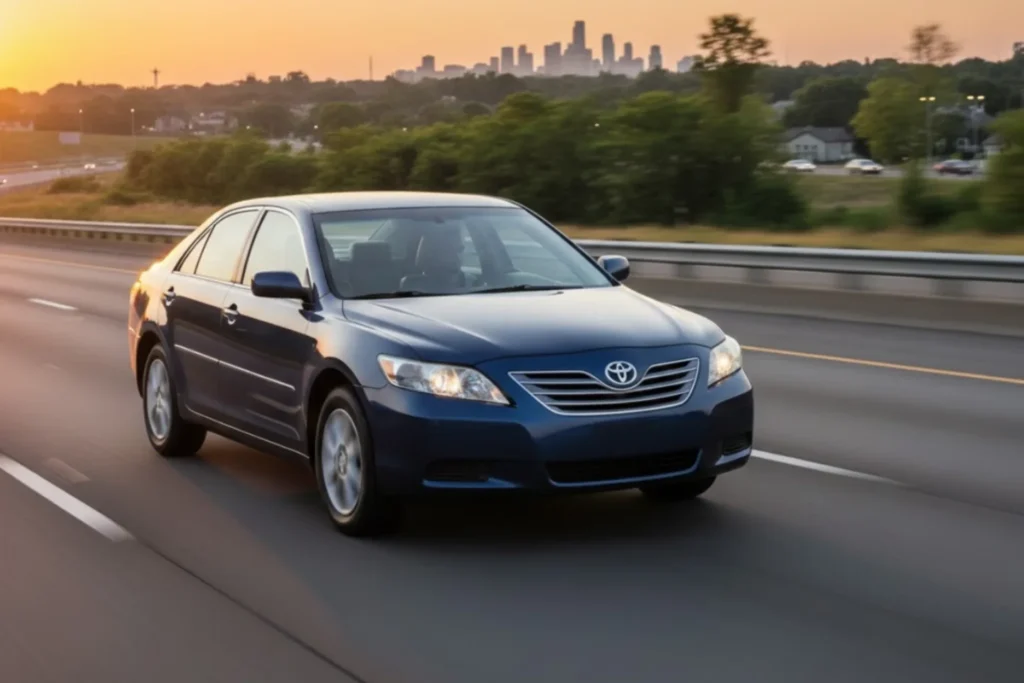 カムリ(ACV40型) 高速道路走行。長距離に適したセダン